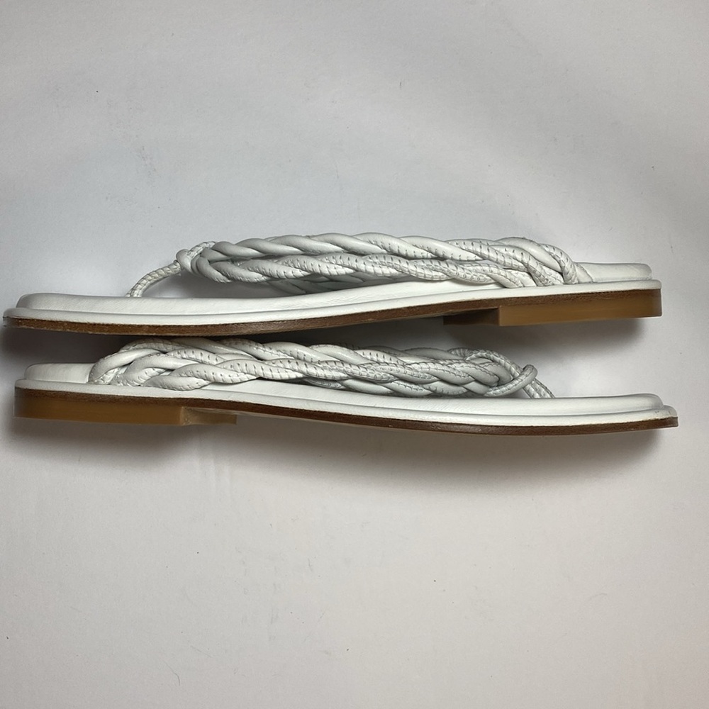 Stuart Weitzman NWOT or Box Ivory Braided Sandals (Sticker Removed) - Picture 4 of 5